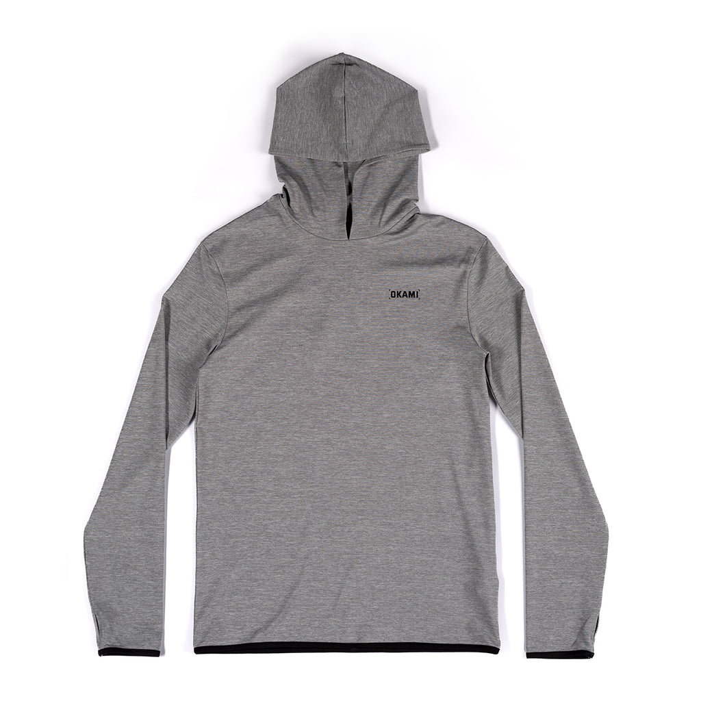 Process LS Top- Light Grey Space Dye - Okami Sport